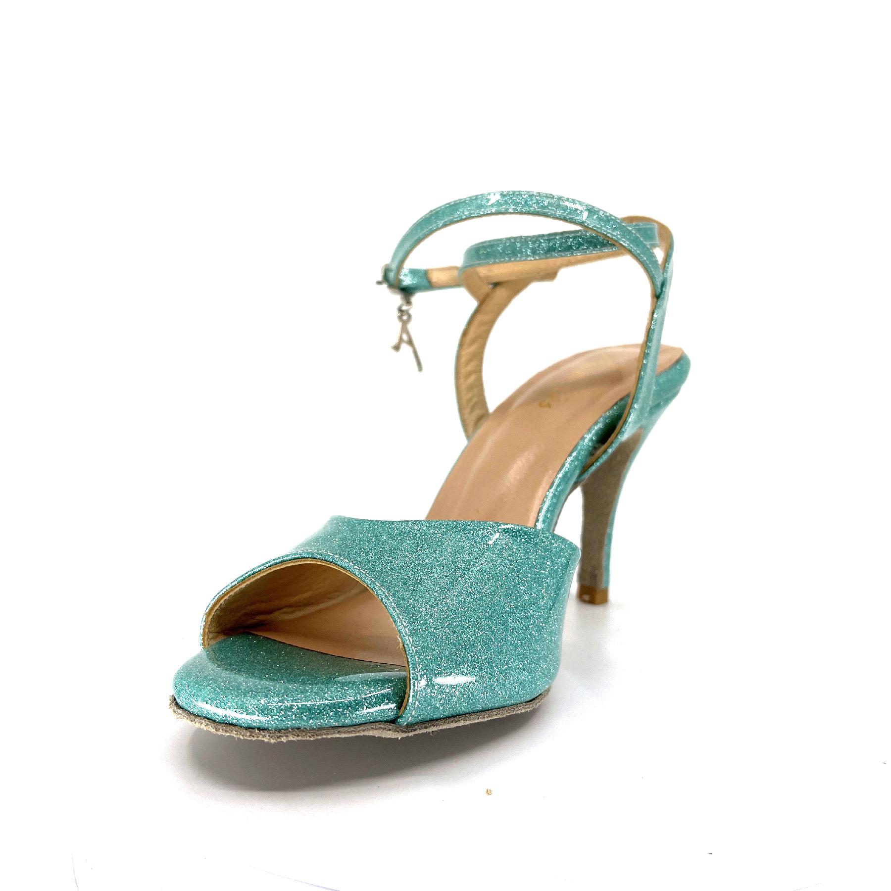 Leather heels Gianvito Rossi Turquoise size 36.5 EU in Leather - 40459489