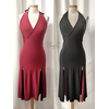 REVERSIBLE TANGO DRESS - BETHANIA DOUBLE-FACE BLACK RED