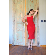 Latina Coral Red Tango Dress