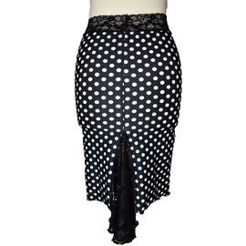 Black Dotted Tango Skirt