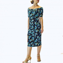 Blu Floral Tango Dress