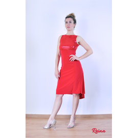 Red tango dress with sequin