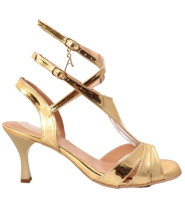 Mercedes Gold Shine Tango Shoes for Women