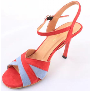Red & Blue Suede, X Band Tango Shoes