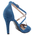 Deep Blue Tango Shoes