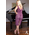 Magenta lace classic dress with open back, Pencil form dress, Cocktail dress, Latin dance dress, Unique handmade sexy dress, Tango clothes, Julietta a mano
