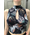 Leaf Printed Black Tango Top