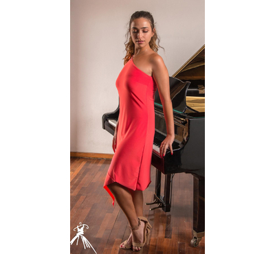 Tango Dress, One shoulder dress, Asymmetrical dress, Milonga dress, Handmade Dress, Unique Dress, Tango clothes, Tango Argentino, Julietta a mano