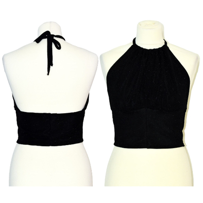 Black Halter Tango Top