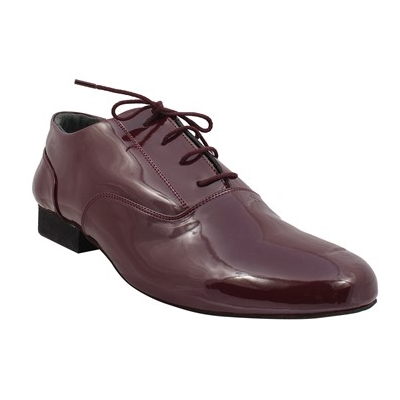 Maroon Shine Men Tango Shoes