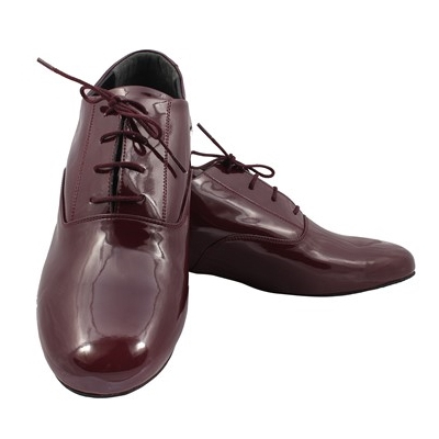 Maroon Shine Men Tango Shoes
