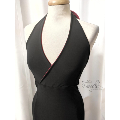 REVERSIBLE TANGO DRESS - BETHANIA DOUBLE-FACE BLACK RED