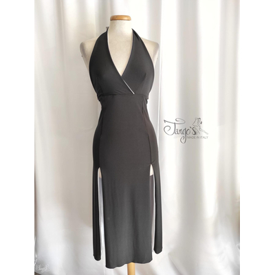 TANGO DRESS- BETHANIA DOUBLE-FACE BLACK SILVER