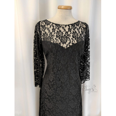 TANGO DRESS - ROSY BLACK LACE