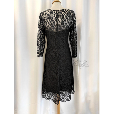 TANGO DRESS - ROSY BLACK LACE