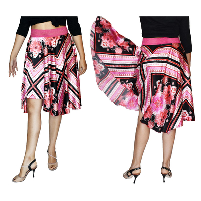 pink-Argentine tango skirt