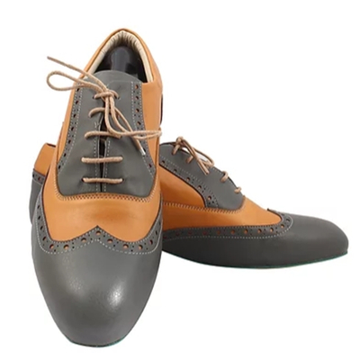 Men's Tango Shoes Gaucho Grey Mustard (3)