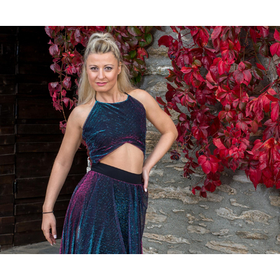 Unique asymmetrical tango dress, Argentine tango dress, Sexy dress, Milonga dress, Unique handmade model, Tango clothes, Julietta a mano