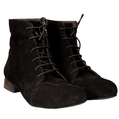 Black Suede Tango Boots