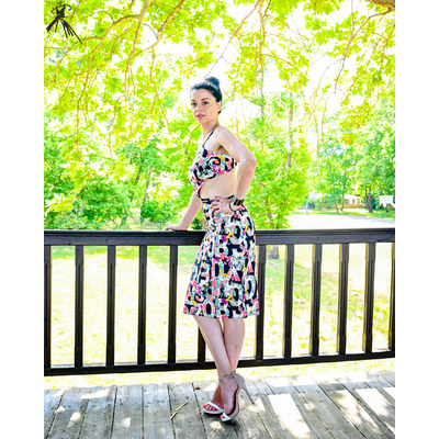 Cutout Tango dress, Latin dance dress, Sexy dress, Unique handmade dress, Silk touch jersey dress, Tango clothes, Julietta a mano
