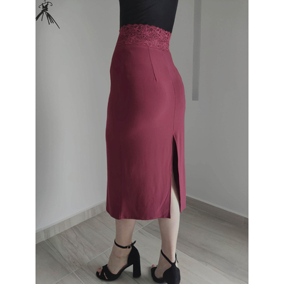 Tango skirt,Dance skirt,Milonga skirt, Argentine tango,Pencil skirt,Slit skirt,	Tango outfit,	Tango wear,	Tango fashion,	woman tango clothes, jupe tango,	Embellished skirt,Tango clothes, Julietta a mano
