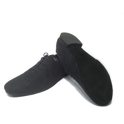Black Suede Men Tango Shoes
