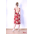 Red floral tango dress low back