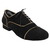 Men Tango Shoes- Black Suede & Gold