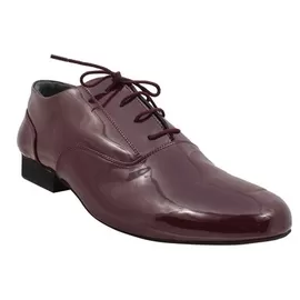 Maroon Shine Men Tango Shoes