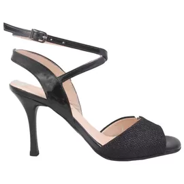 Black and Black Argentine Tango Shoes