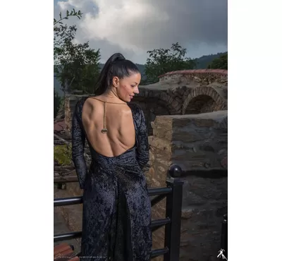 Velvet tango dress, elegant open back Argentine tango dress, Unique, Tango Argentino, Tango clothes, Julietta a mano