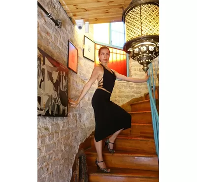 La Diva Black Tango Top